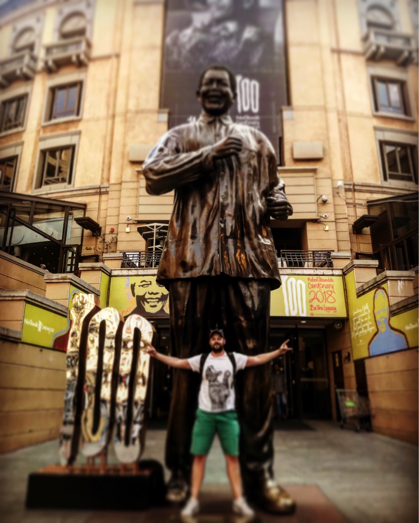 Tadhg Peavoy in Nelson Mandela Square
