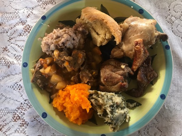 Traditional Xhosa meal served in Ngxingxolo